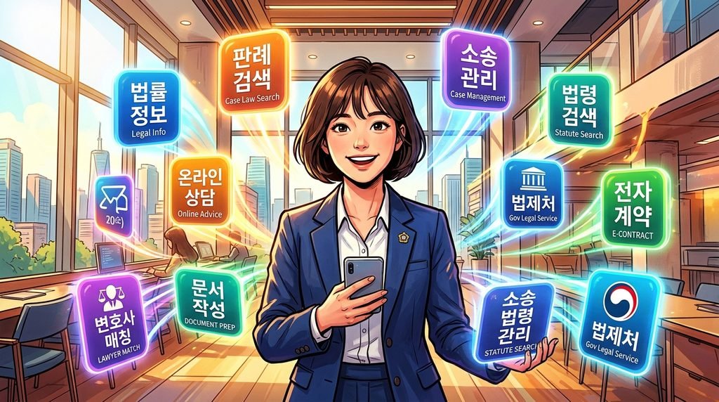 다양한 정식 플랫폼을 상징하는 오리지널 캐릭터 디지털 페인팅 일러스트